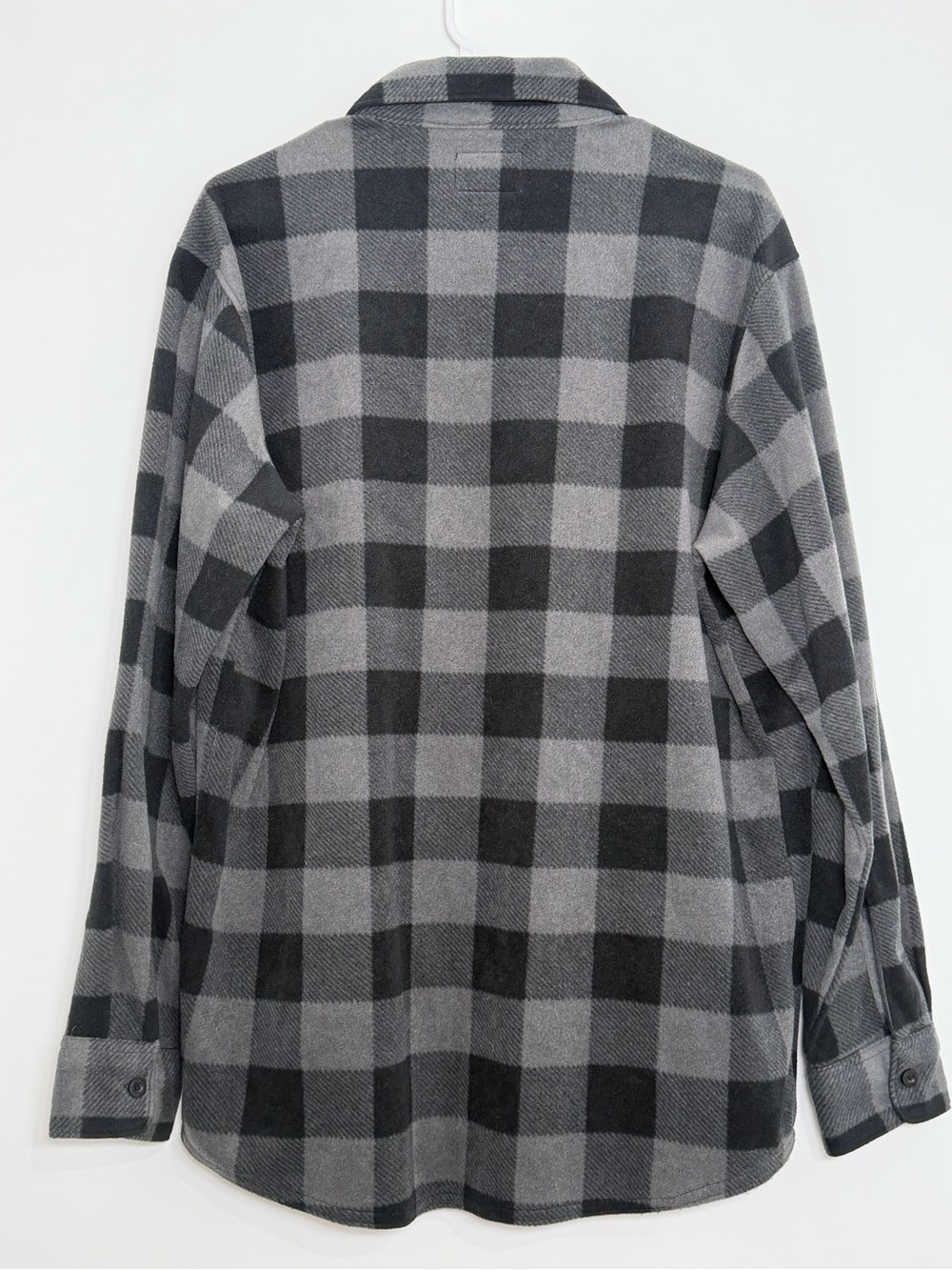 Wrangler Authentics Buffalo Plaid Fleece Shirt Jacket Shacket Men M - Picture 2 of 5